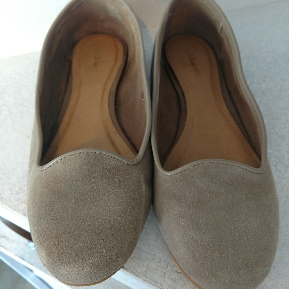 Tan Suede Flats